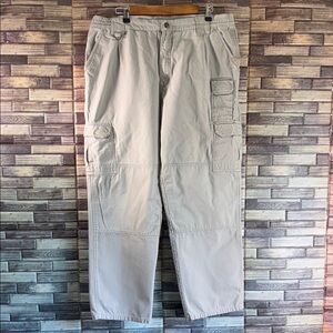 Pre Owned 5.11 Tactical Pants Mens 38x32 Beige Double Reinforced Cargo Pockets